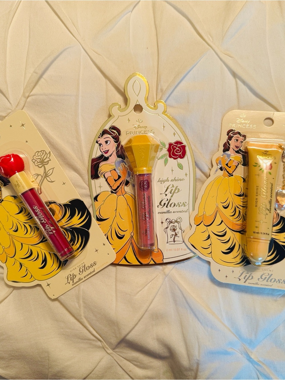 Disney Princess - Belle - 3 piece set- Lip Gloss - Vanilla - Viral